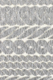 Fenix Leaves Grey White Rug