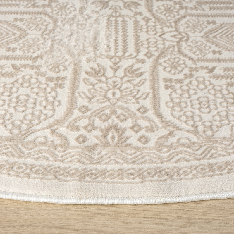 Legend Novel Sand Round Rug