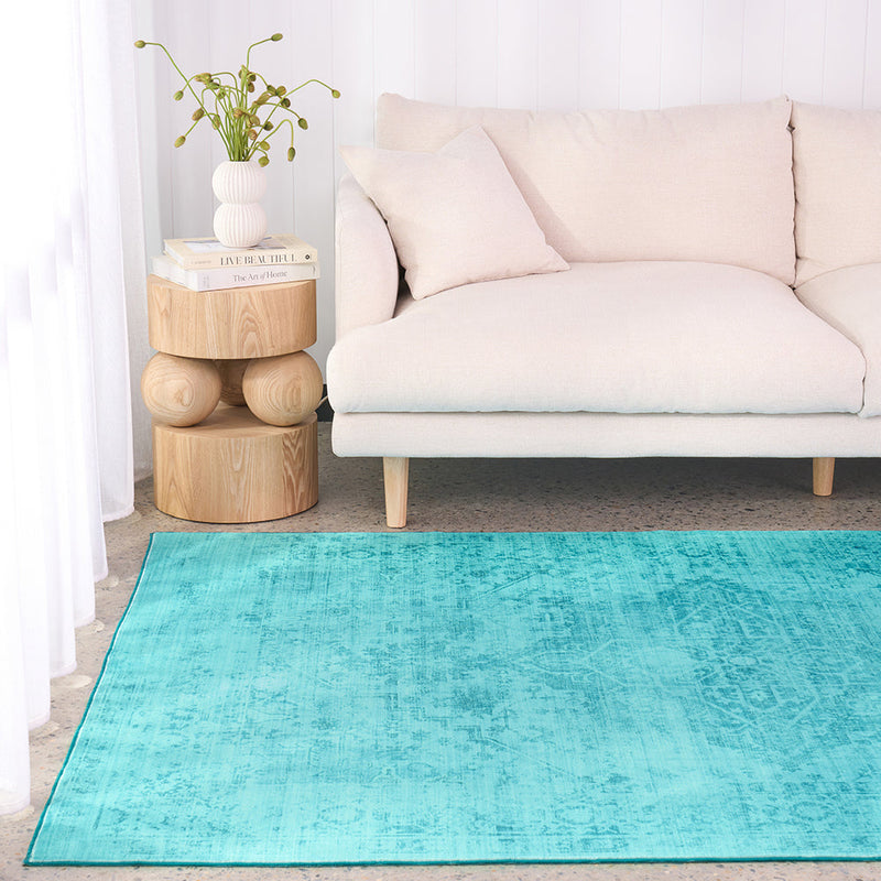 Brilliant Neptune Blue Green Rug