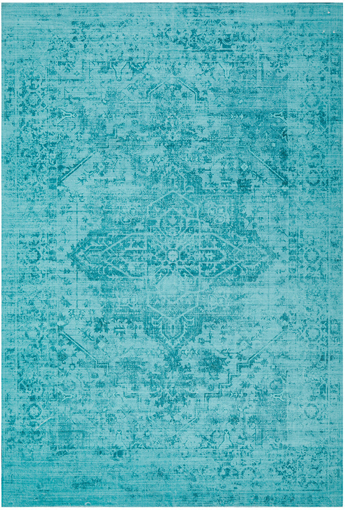 Brilliant Neptune Blue Green Rug