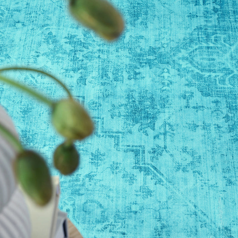 Brilliant Neptune Blue Green Rug