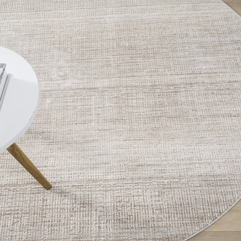 Elegance Grace Sand Round Rug