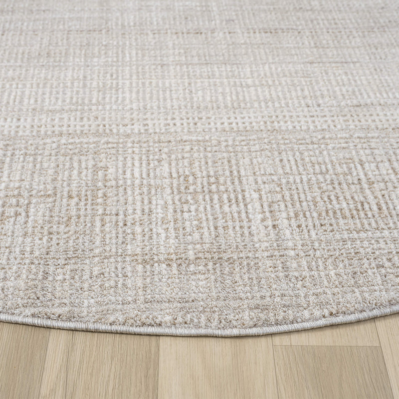 Elegance Grace Sand Round Rug