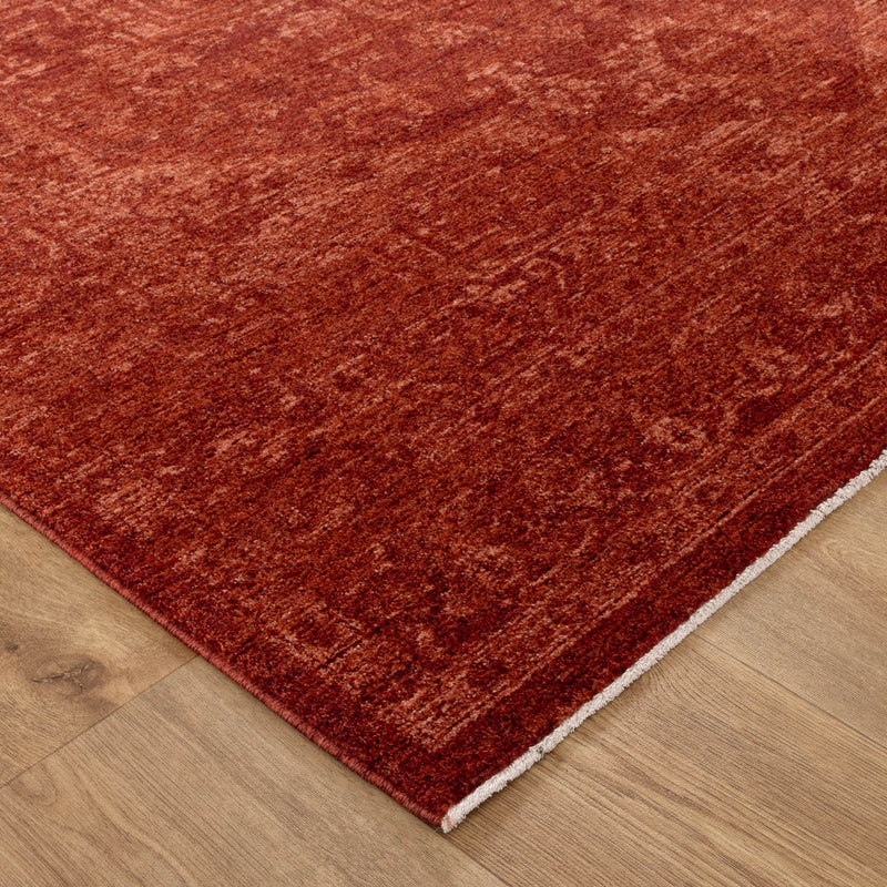 Foundation Antiqued Central Rust Rug
