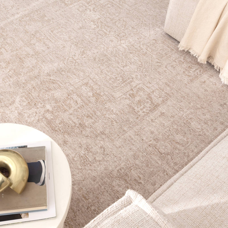 Foundation Antiqued Central Beige Rug