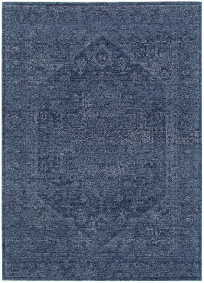 Foundation Antiqued Central Blue Rug