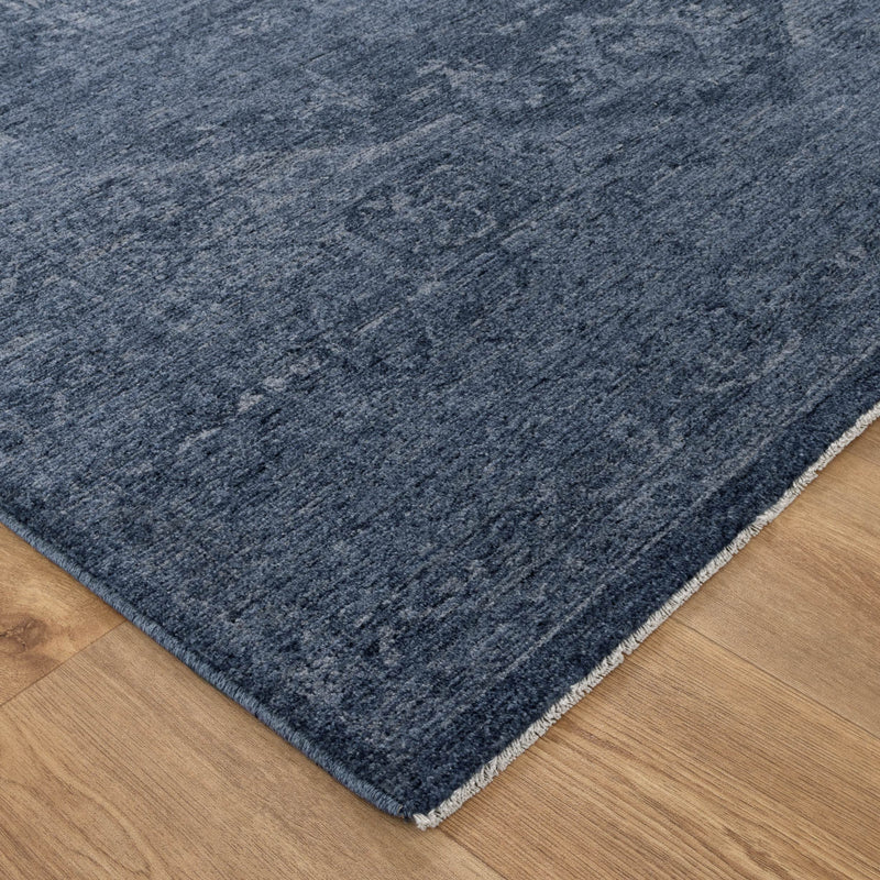 Foundation Antiqued Central Blue Rug