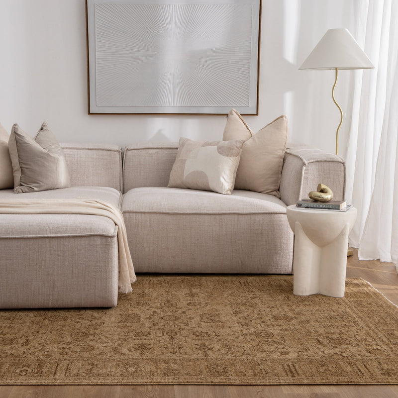 Foundation Antiqued Frame Mustard Rug