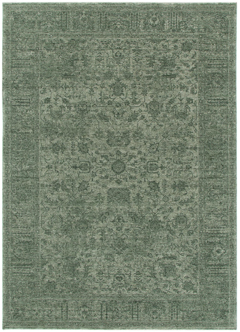 Foundation Antiqued Frame Green Rug