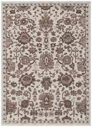 Vista Classical Ivory Brown Rug