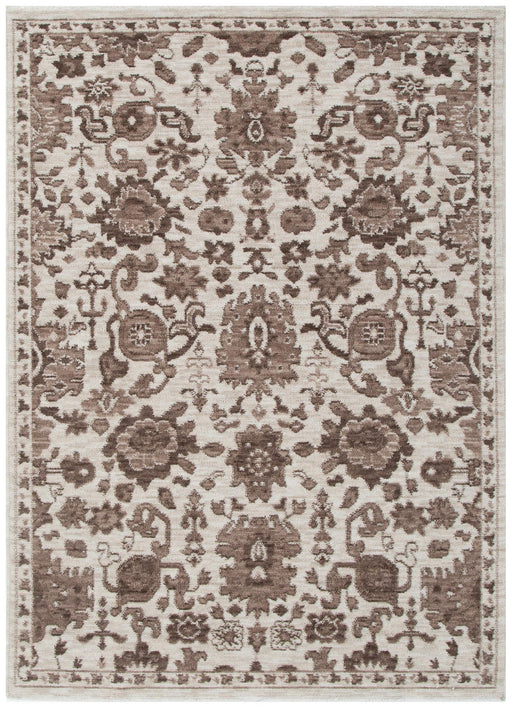 Vista Classical Ivory Brown Rug