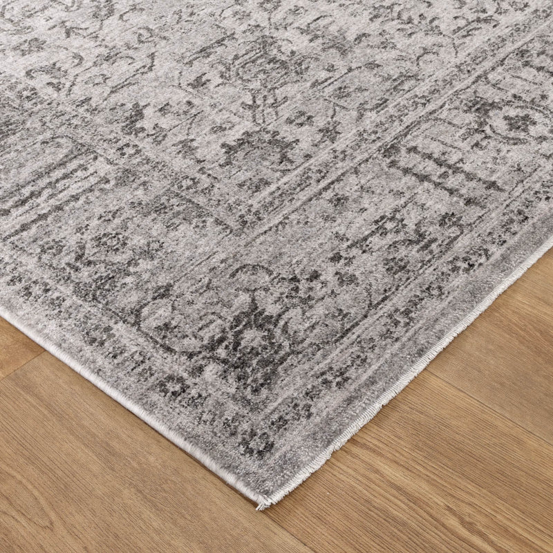 Foundation Antiqued Frame Grey Rug