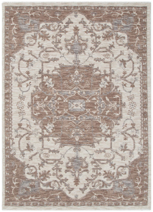 Vista Medallion Ivory Beige Rug