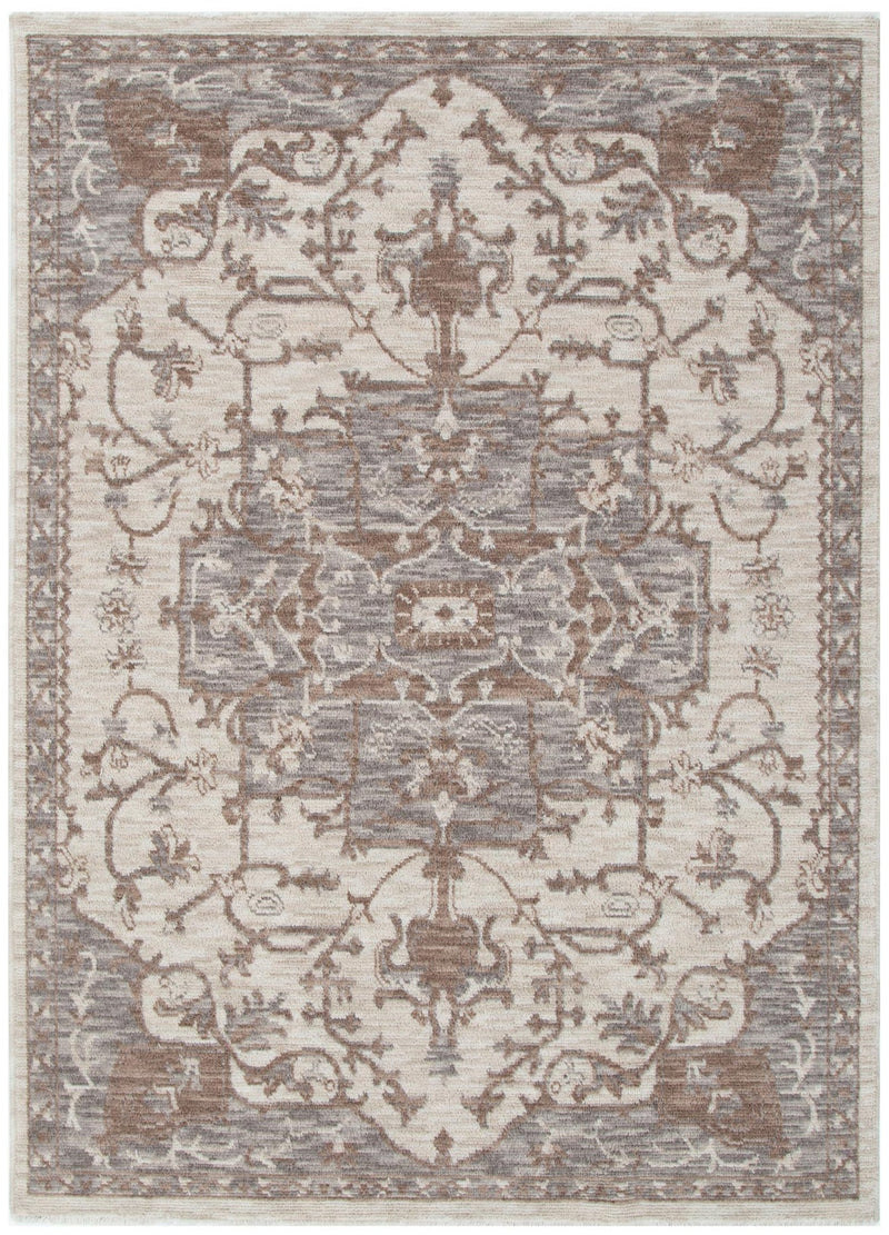 Vista Medallion Ivory Grey Rug