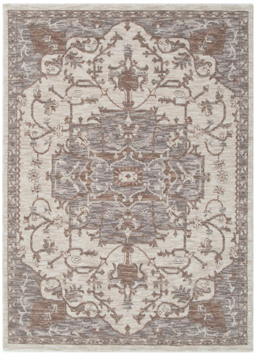 Vista Medallion Ivory Grey Rug