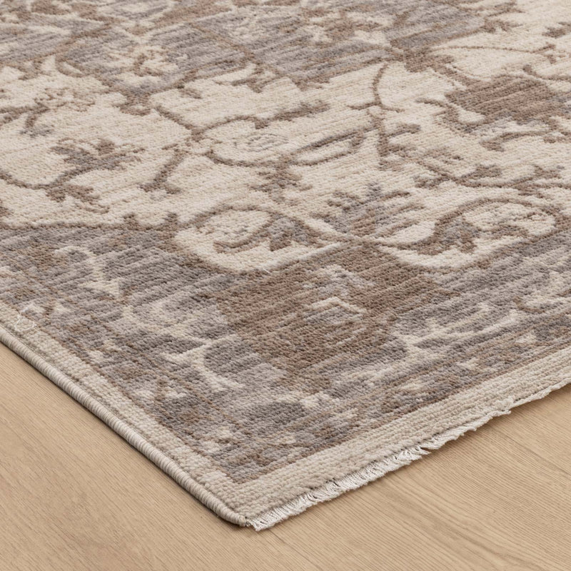 Vista Medallion Ivory Grey Rug
