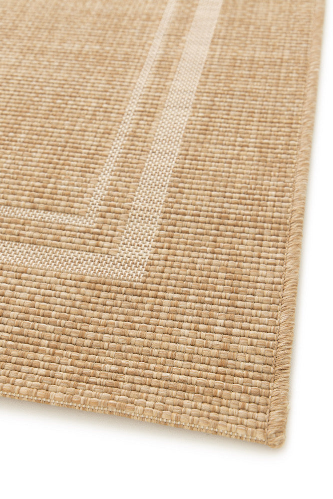 Alpine Boarder Beige Rug