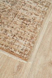 Rich Historical Ivory Runner Rug