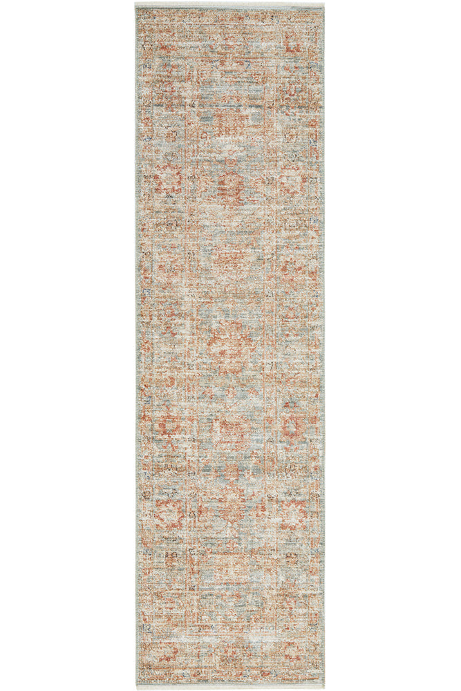 Rich Impressive Aqua Runner Rug