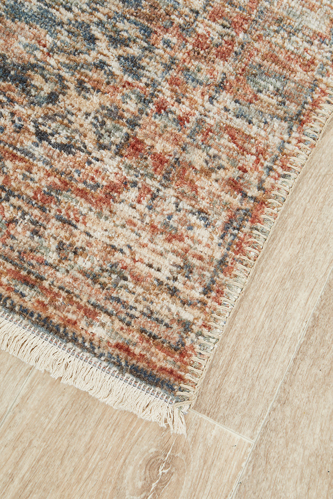 Rich Unique Blue Runner Rug