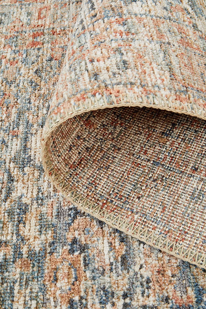 Rich Unique Blue Runner Rug