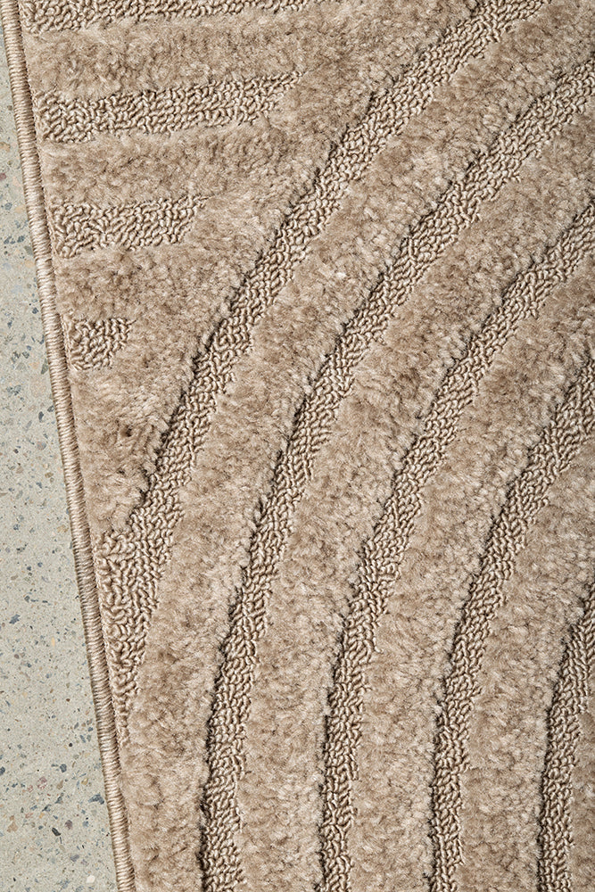 Harbor Zita Latte Runner Rug