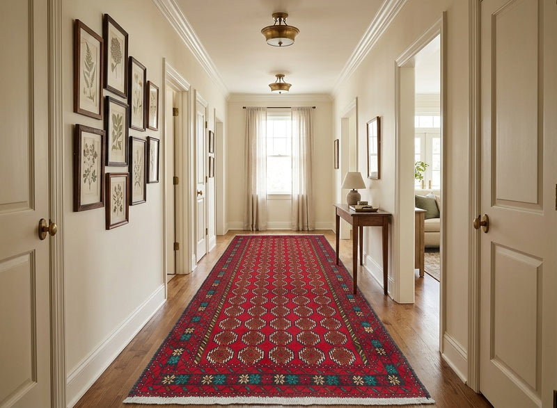 Hand knotted Persian Balouch Tribal Red Rug