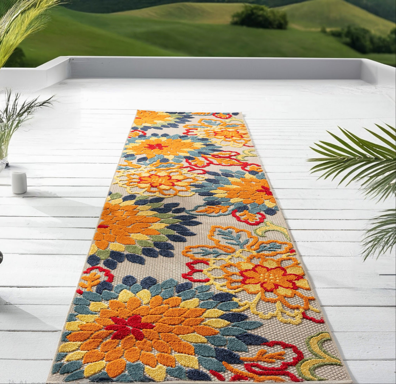 Fascination Leafage Multi Runner Rug
