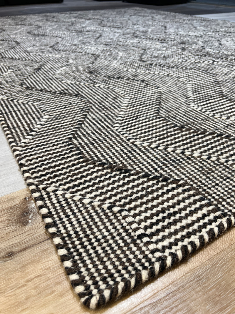 Superpatriot Wool Black & White Rug