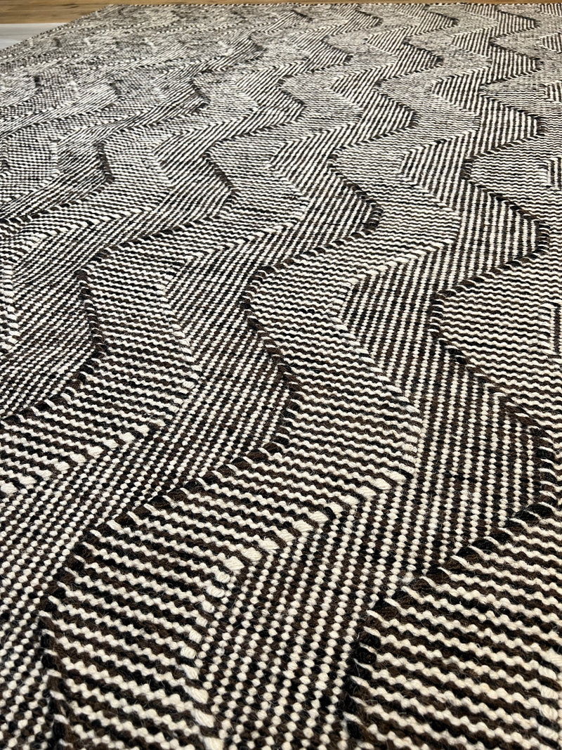 Superpatriot Wool Black & White Rug