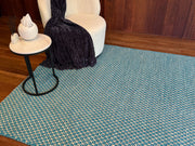 Geezer Sahar Moroccan Blue Turquoise Rug