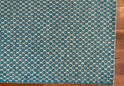 Geezer Sahar Moroccan Blue Turquoise Rug