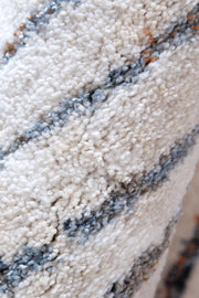 privilege Distressed Lines Blue Rug