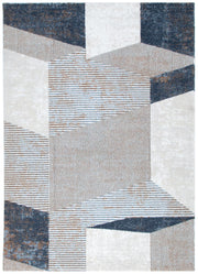privilege Geometric Blue Multi Rug