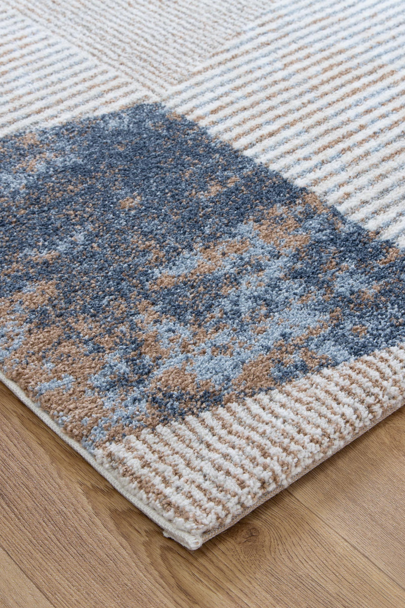 privilege Geometric Blue Multi Rug