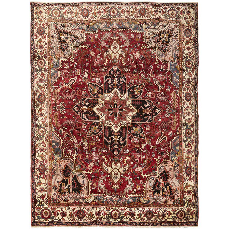 HERIZ 580 HAND KNOTTED PURE WOOL RUG