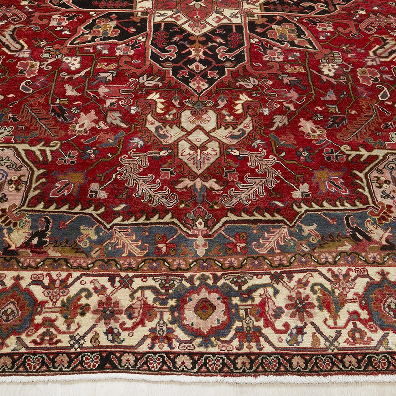 HERIZ 580 HAND KNOTTED PURE WOOL RUG