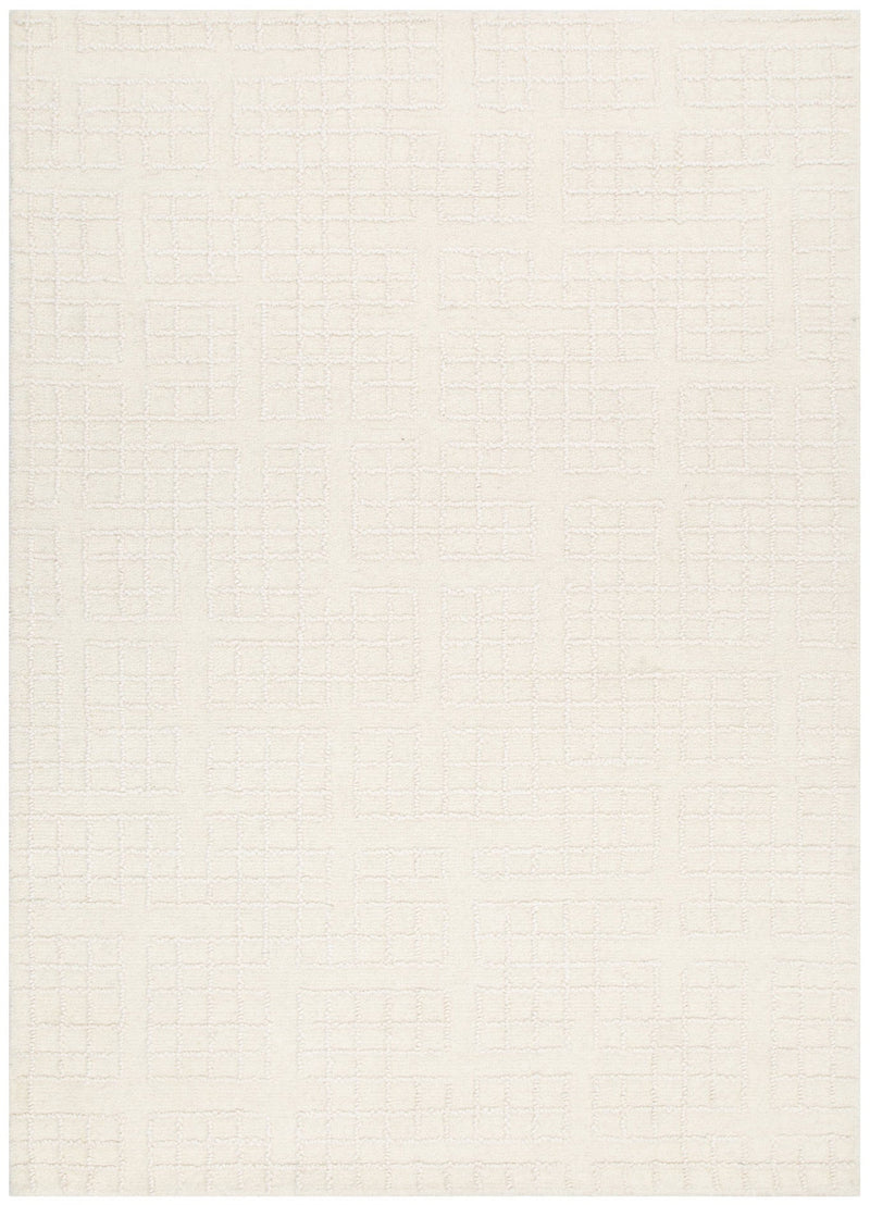 Abasco Ivory Knitted Wool Rug