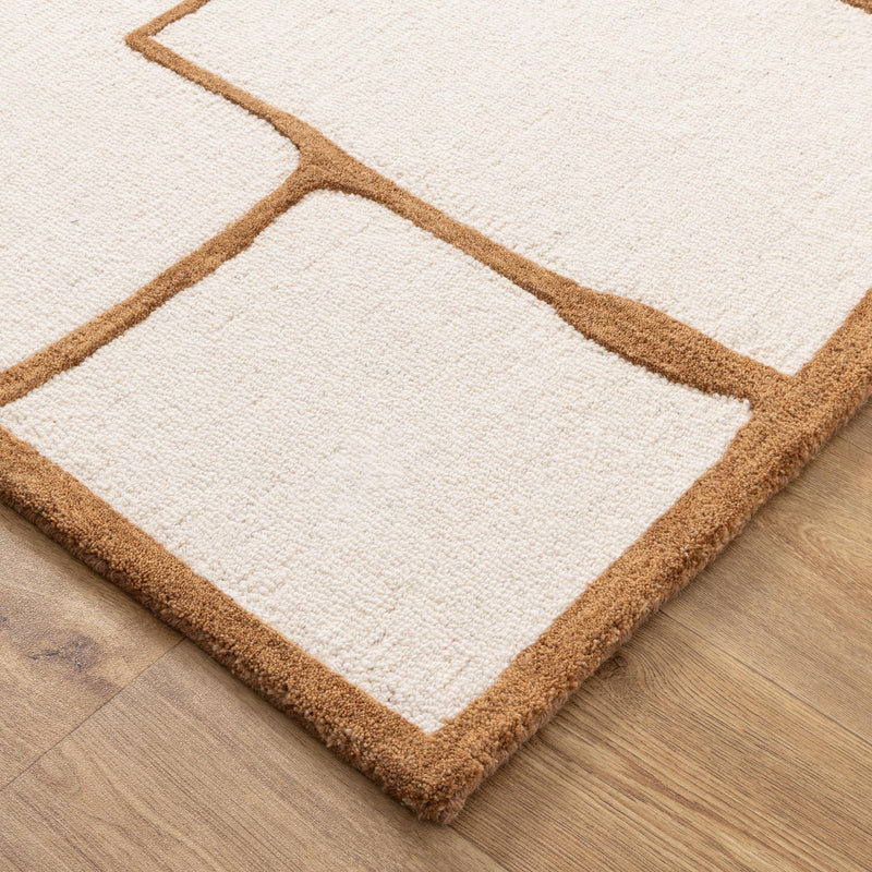 Les Nomades Script Rust Wool Rug