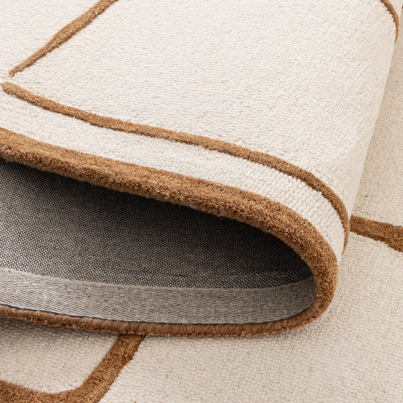 Les Nomades Script Rust Wool Rug