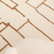 Les Nomades Script Rust Wool Rug