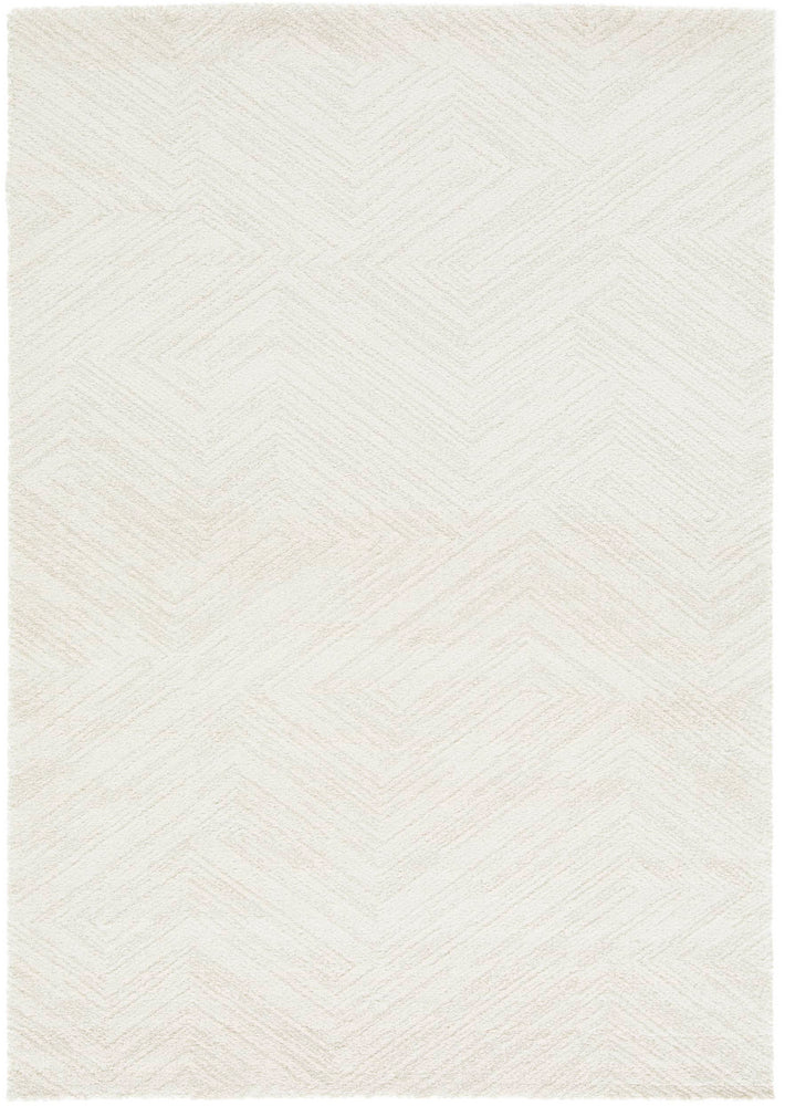 Scandinavian Shaggy Wave Cream Rug