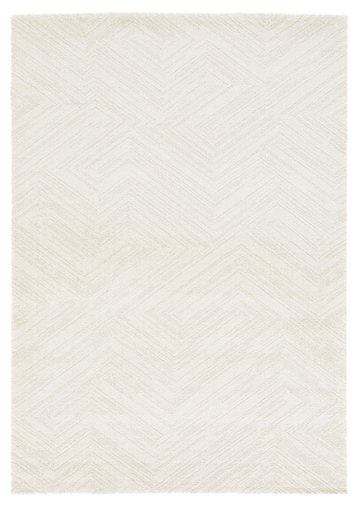 Scandinavian Shaggy Wave Cream Rug