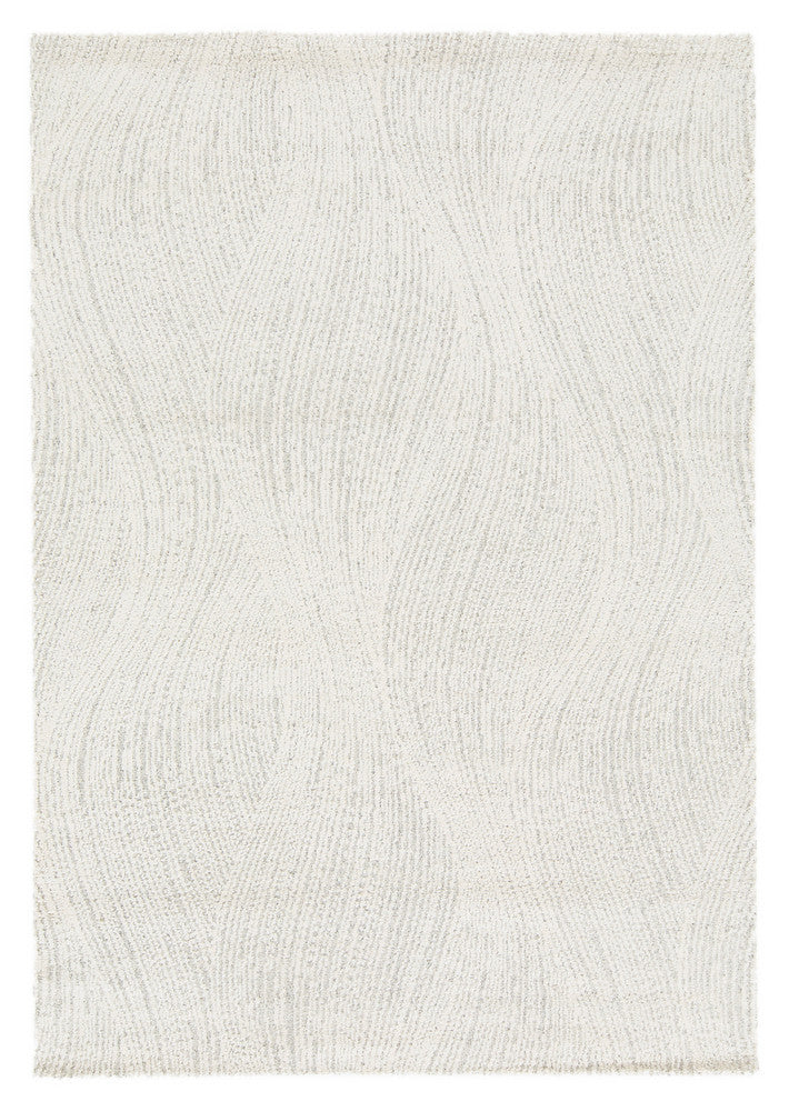 Scandinavian Shaggy Flow Light Grey Rug