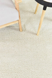 Lila Plain Cream Rug