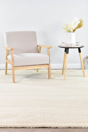 Lila Plain Cream Rug