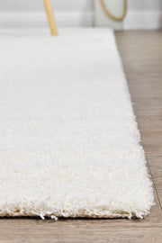 Lila Plain Snow White Rug