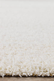 Lila Plain Snow White Rug