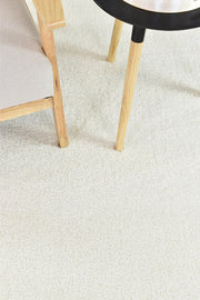 Lila Plain Snow White Rug