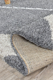 Lila Ripple Grey Rug